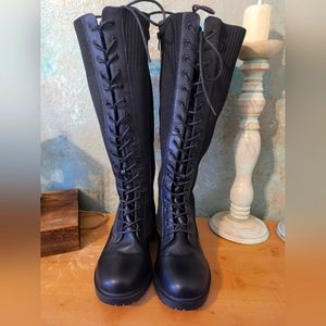 Torrid knee high combat boots